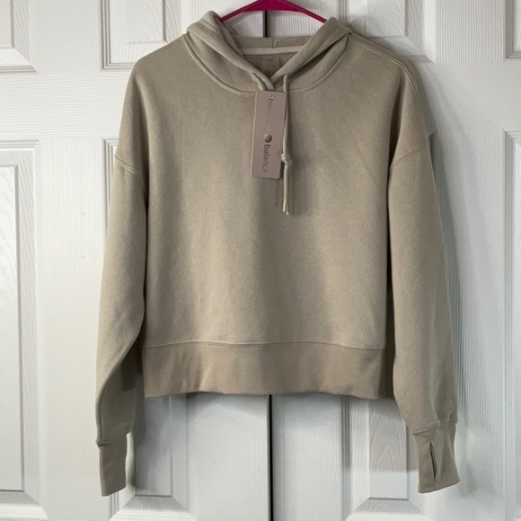 Harmony Balance Women’s Tan Hoodie Sweatshirt Size S - Picture 1 of 9